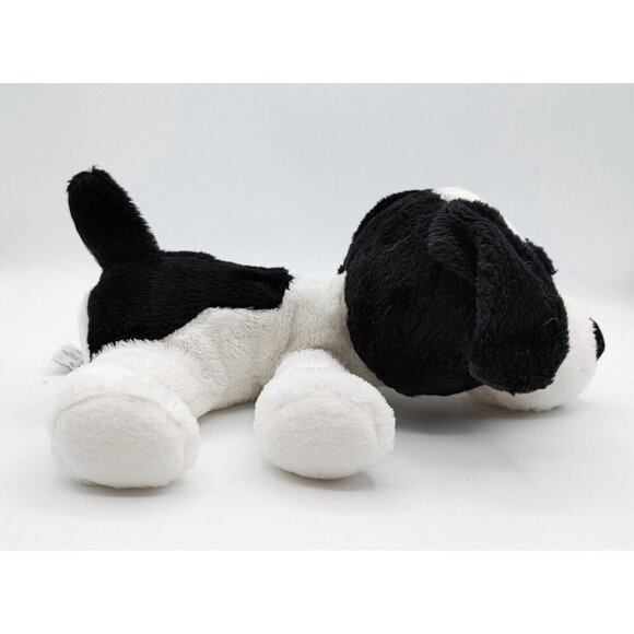 Russ Berrie Peepers Winston Dog Black & White Big Eyes Puppy 9" Plush Toy - Picture 2 of 4